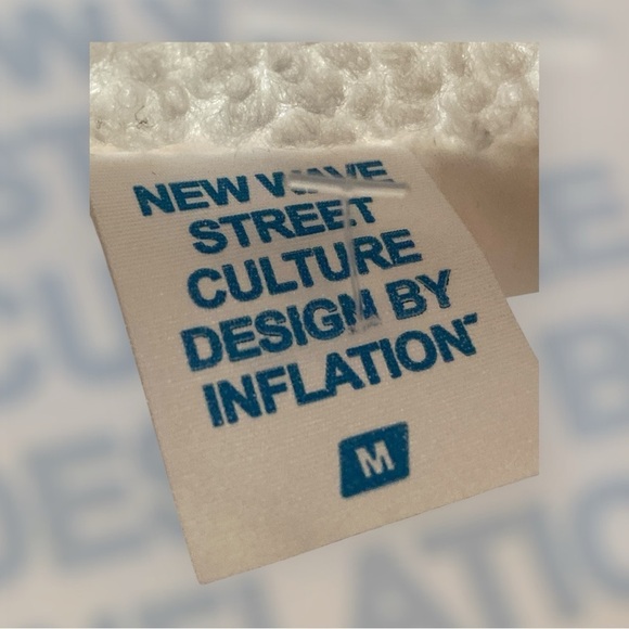 Patchwork Polar Sherpa Jacket Oversized  Contrast Color Polar Fleece Size Medium - Picture 9 of 12